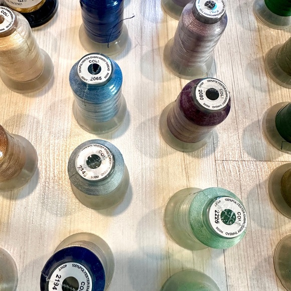Lot of 48 spools of NEW polyester embroidery thread.  Please see pics - Picture 8 of 8